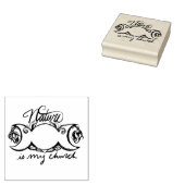 Die Natur ist meine Kirche Gummistempel (Stempel)