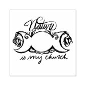 Die Natur ist meine Kirche Gummistempel (Prägung)