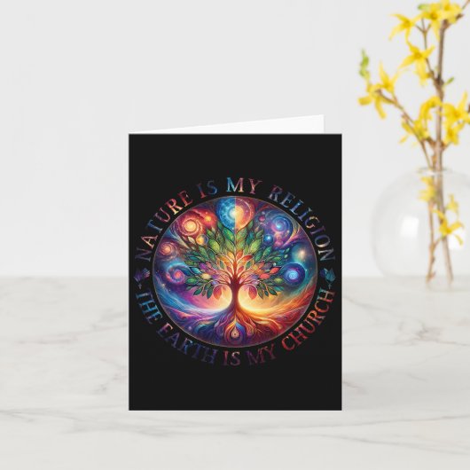 Die Natur ist meine Religion, die Erde ist meine K Karte (Gelbe Blume)