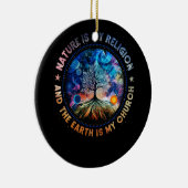 Die Natur ist meine Religion, die Erde ist meine K Keramik Ornament (Rechts)