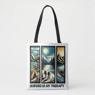 Die Natur ist meine Therapie Tasche