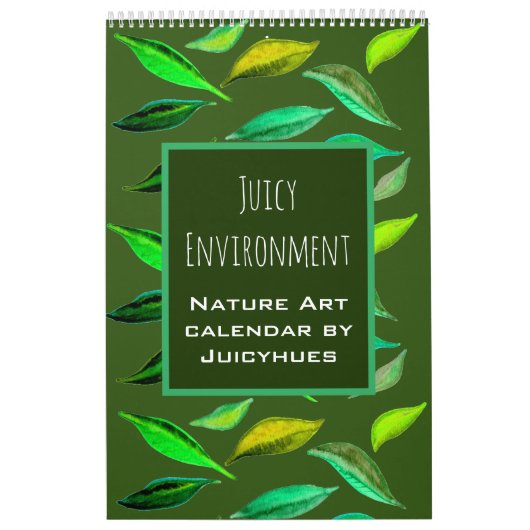 Die Natur liebt Blätter und Baumkunst Kalender (Titelbild)