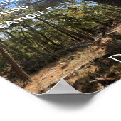 Die Natur mit einer schönen Schrift Poster (Ecke)