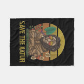 Die Natur Rette die Umwelt der Naturlandschaft Fleecedecke (Vorderseite (Horizontal))