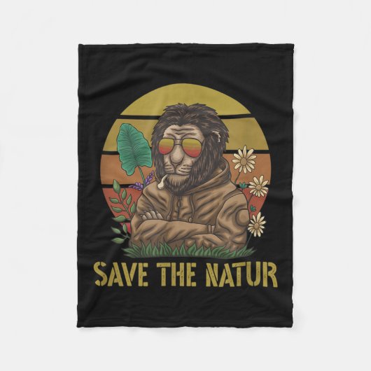 Die Natur Rette die Umwelt der Naturlandschaft Fleecedecke (Vorderseite)