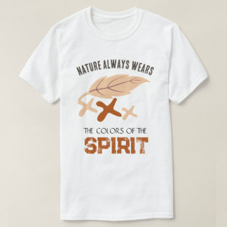 "Die Natur trägt immer" Blatt T-Shirt