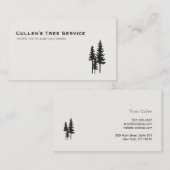 Die Natur und das Landschaftsbild der Pinienwälder Visitenkarte (Vorne/Hinten)