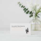 Die Natur und das Landschaftsbild der Pinienwälder Visitenkarte (Stehend Vorderseite)