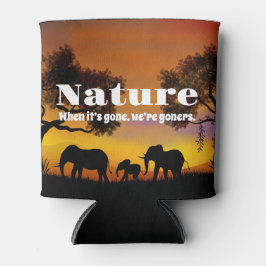 Die Natur und Elefanten schätzen Dosenkühler