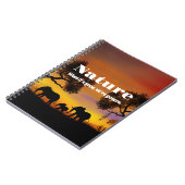 Die Natur und Elefanten schätzen Notizblock (Linke Seite)