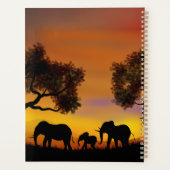 Die Natur und Elefanten schätzen Planer (Rückseite)