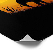 Die Natur und Elefanten schätzen Poster (Ecke)