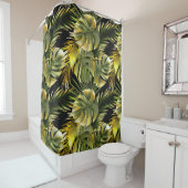 Die Natur verlasst blumengeschmückt, auffallend. Duschvorhang (Beispiel)