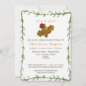 Die Natur von der kleinen Acorns Kinderdusche Einl Einladung (Vorderseite)