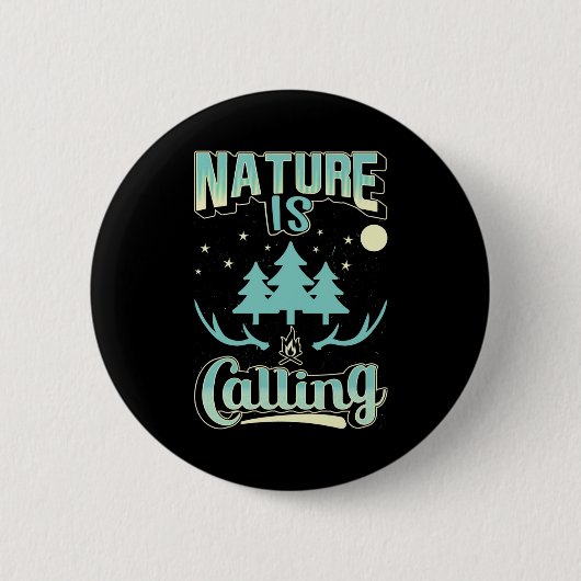Die Natur zu wandern ruft Button (Vorderseite)