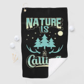 Die Natur zu wandern ruft Golfhandtuch (Insitu)
