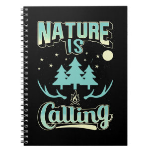 Die Natur zu wandern ruft Notizblock