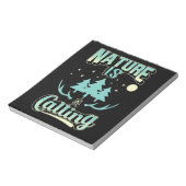 Die Natur zu wandern ruft Notizblock (Rotiert)