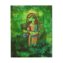 Die Naturkulisse der Holzwand