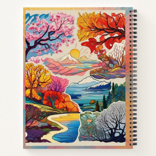 "Die natürliche Schönheit der Erde" Notizblock (Rückseite)