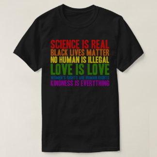 Die Naturwissenschaft ist eine echte schwarze Lebe T-Shirt