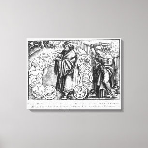 Die Naturwissenschaften in Anwesenheit Leinwanddruck