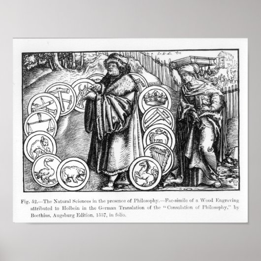 Die Naturwissenschaften in Gegenwart von Poster (Vorne)