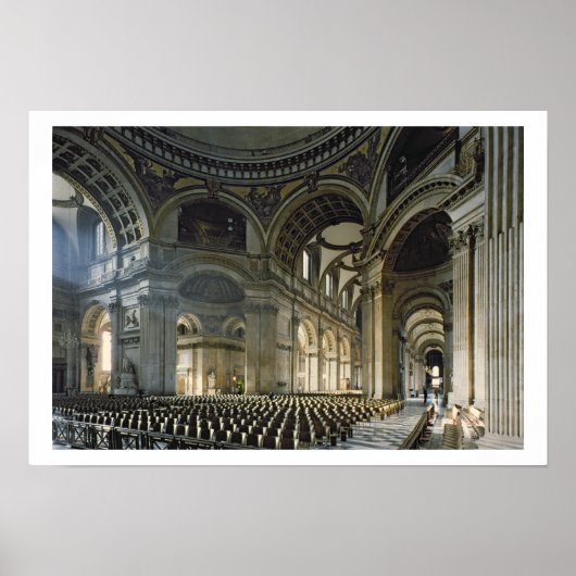 Die Nave von St. Paul's Cathedral (Foto) Poster (Vorne)