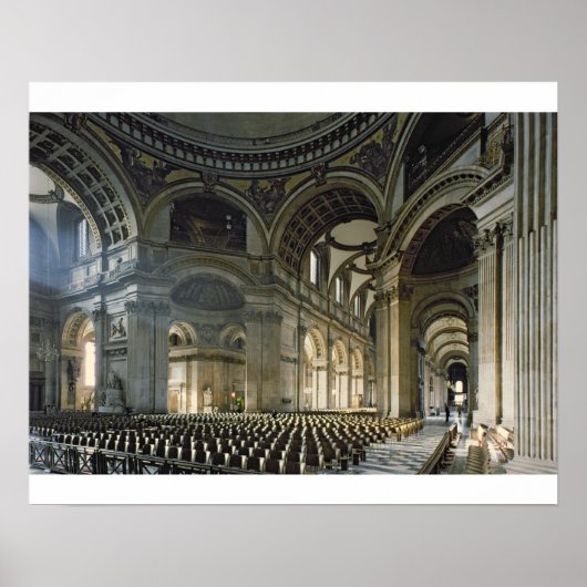 Die Nave von St. Paul's Cathedral (Foto) Poster (Vorne)