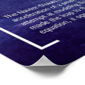 Die Navier-Stokes-Gleichungen - Math Poster (Ecke)