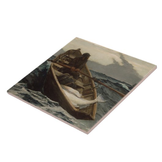 Die Nebelwarnung (von Winslow Homer) Fliese (Seite)
