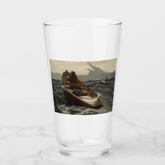 Die Nebelwarnung (von Winslow Homer) Glas (Vorderseite)
