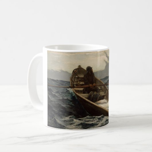 Die Nebelwarnung (von Winslow Homer) Kaffeetasse (Vorderseite Links)