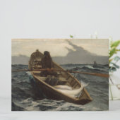 Die Nebelwarnung (von Winslow Homer) Karte (Stehend Vorderseite)