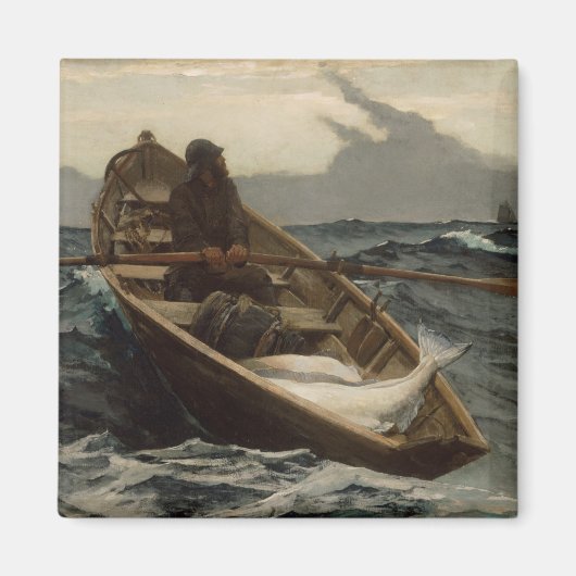 Die Nebelwarnung (von Winslow Homer) Magnet (Vorne)