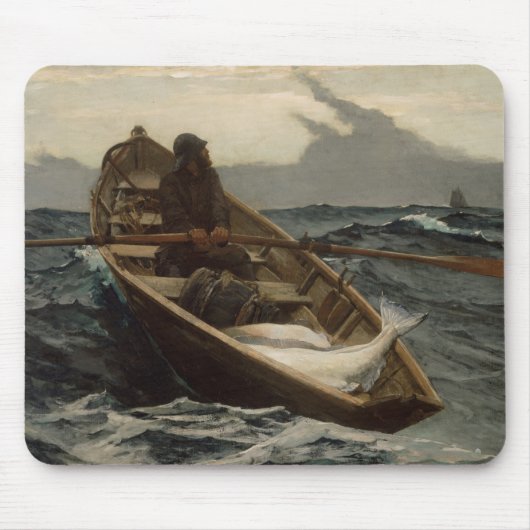 Die Nebelwarnung (von Winslow Homer) Mousepad (Vorne)