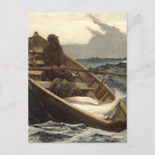 Die Nebelwarnung von Winslow Homer Postkarte