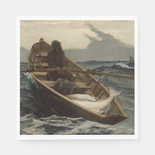 Die Nebelwarnung (von Winslow Homer) Serviette (Vorderseite)