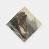 Die Nebelwarnung (von Winslow Homer) Serviette (Ecke)