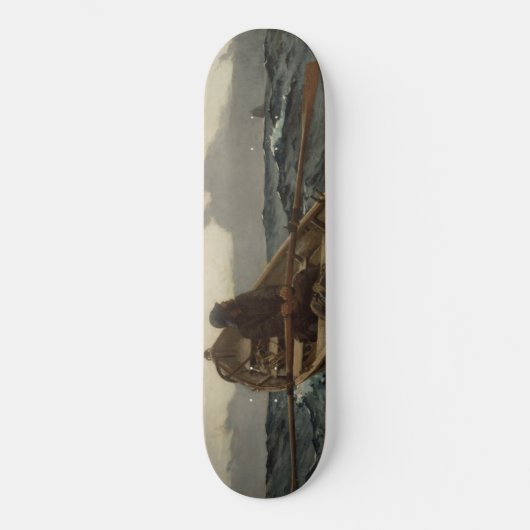 Die Nebelwarnung (von Winslow Homer) Skateboard (Vorderseite)