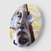 Die Nebeneffekte der Realität - Ken Gage Art Große Wanduhr (Winkel)