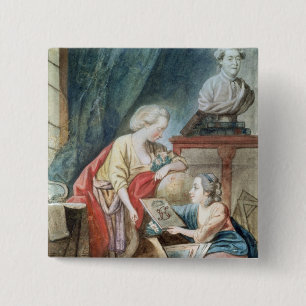 Die Necker Familie im Jahre 1780 Button