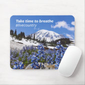 Die Nehmen-Zeit zu atmen Mousepad (Mit Mouse)
