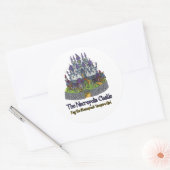 Die Nekropolis-Burgaufkleber Runder Aufkleber (Umschlag)