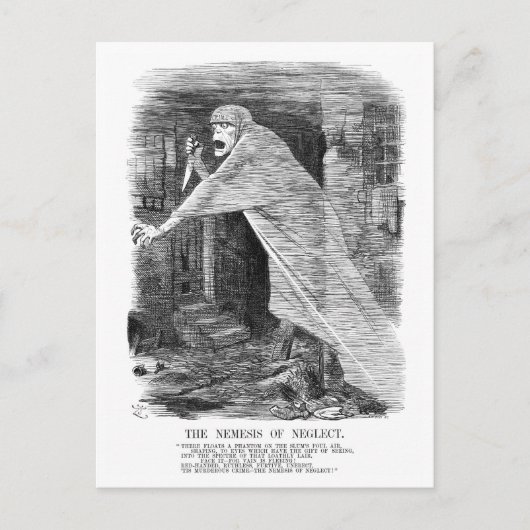 Die Nemesis of Neglect - Jack the Ripper Postkarte (Vorderseite)