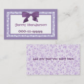 Die nennende Karte des hübschen Mädchens (Vorne/Hinten)