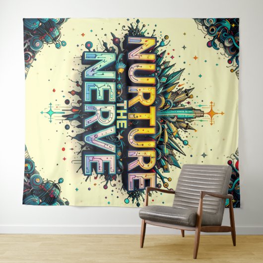 Die Nervenernährung extra groß Wandteppich (Beispiel (Horizontal))