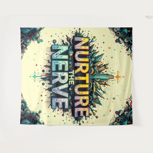 Die Nervenernährung extra groß Wandteppich (Vorderseite (Horizontal))