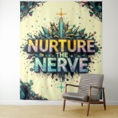 Die Nervenernährung extra groß Wandteppich (Beispiel)