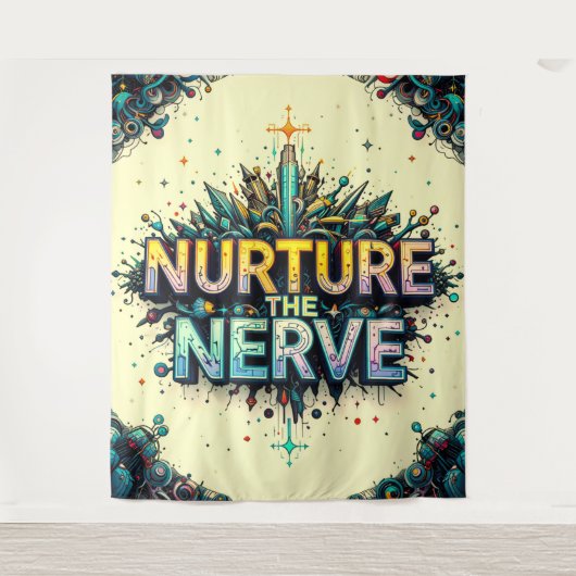 Die Nervenernährung extra groß Wandteppich (Vorderseite)